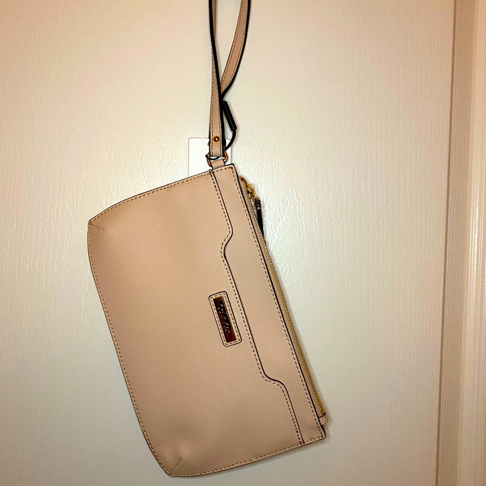Calvin Klein wristlet (beige/pink color)